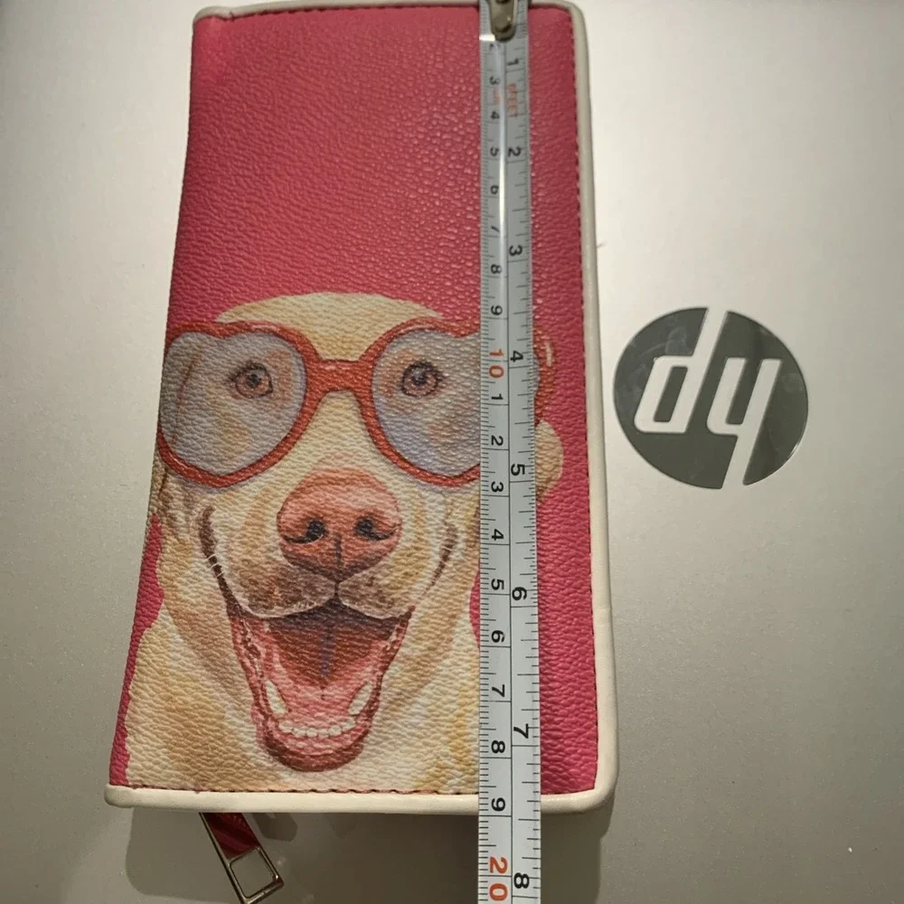 Ashley M. Artist Series Pink Wallet Billfold Labrador‎ retriever With Sunglasses